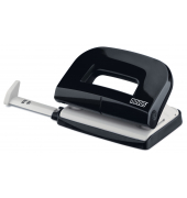 Bürolocher E210 025-0564, schwarz, bis 1mm 10 Blatt, mit Anschlagschiene