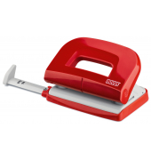 Bürolocher E210 025-0565, rot, bis 1mm 10 Blatt, mit Anschlagschiene