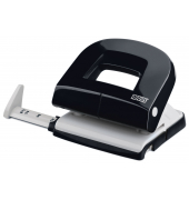 Bürolocher E216 025-0568, schwarz, bis 1,6mm 16 Blatt, mit Anschlagschiene