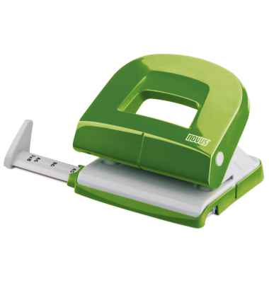 B&uuml;rolocher E216 fresh 025-0573, gr&uuml;n, bis 1,6mm 16 Blatt, mit Anschlagschiene