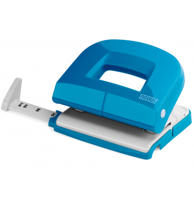 B&uuml;rolocher E216 fresh 025-0587, petrol, bis 1,6mm 16 Blatt, mit Anschlagschiene