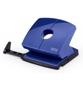 B&uuml;rolocher B 220 025-0635, blau 20 Blatt, mit Anschlagschiene