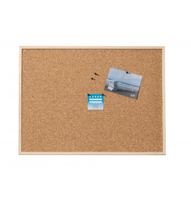 Pinnwand 90036-15020, 60x40cm, Kork, Holzrahmen