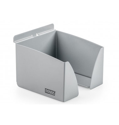 Zettelbox 725+0039+000, inkl. leer, silber