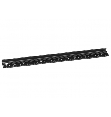 Schneidelineal Aluminium 30 cm Schnitt-&Schmierschutz, Rutschstopp