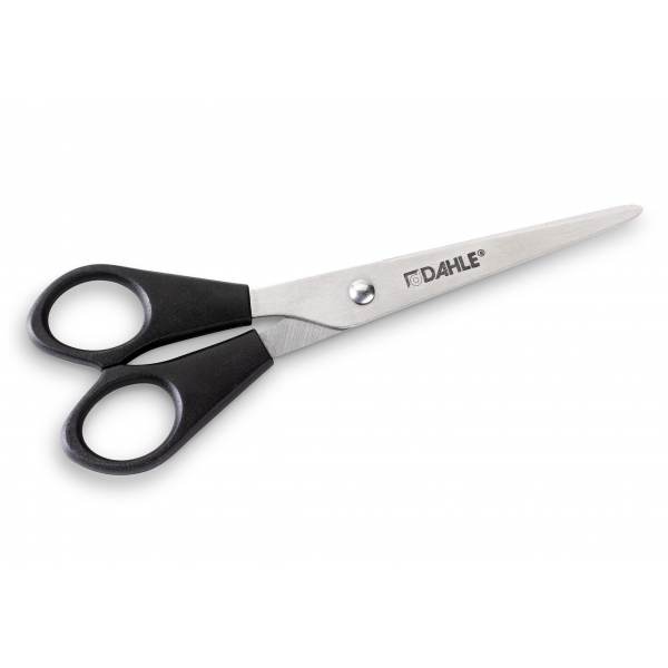 5 Stück Dahle Haushaltsschere Home, Stahl, rostfrei, 13cm, Linkshänder, schwarz 4009729071588 Dahle