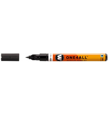Acrylmarker ONE4ALL ACRYLIC 127 HS-EF, 1mm, Nr. 180, signalschwarz Acrylmarker ONE4ALL ACRYLIC 127 HS-EF, 1mm, Nr. 180, signalschwarz