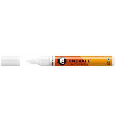 Acrylmarker ONE4ALL ACRYLIC 227HS 4mm, Nr. 160, signalweiss