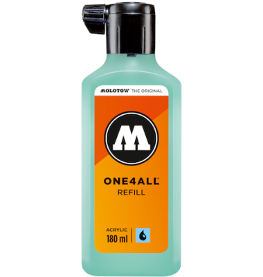 Nachfüllflasche ONE4ALL ACRYLIC 180ml, Nr. 020, lagoblau pastell Nachfüllflasche ONE4ALL ACRYLIC 180ml, Nr. 020, lagoblau pastell