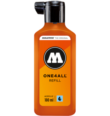 Nachfüllflasche ONE4ALL ACRYLIC 180ml, Nr. 085, DARE orange