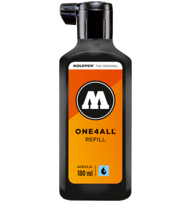 Nachfüllflasche ONE4ALL ACRYLIC 180ml, Nr. 180, signalschwarz Nachfüllflasche ONE4ALL ACRYLIC 180ml, Nr. 180, signalschwarz