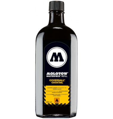 Nachfüllflasche COVERSALL Cocktail Alcohol, 250ml, signal black Nachfüllflasche COVERSALL Cocktail Alcohol, 250ml, signal black