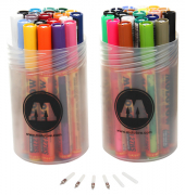 Acrylmarker ONE4ALL ACRYLIC 127HS 2x 20er Dose, Complete Kit, Spitzen
