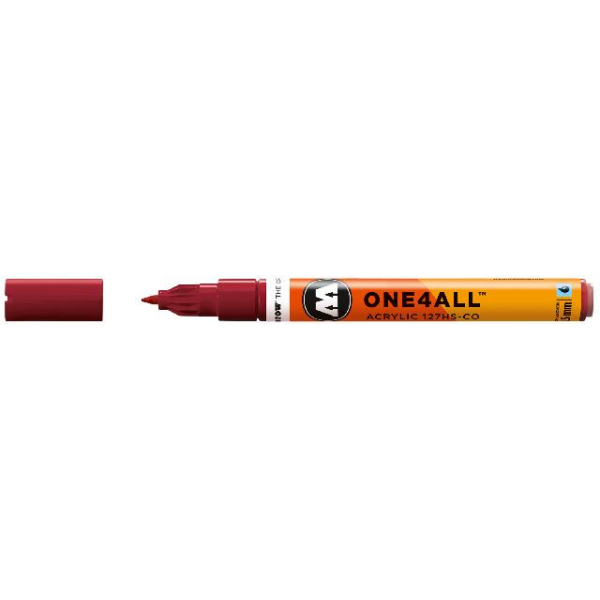 4250397606071 - Acrylmarker ONE4ALL ACRYLIC 127 HS-CO 15mm Nr 086 burgundrot 4250397606071 Molotow