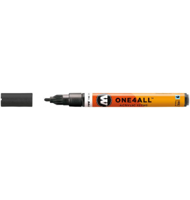 Acrylmarker ONE4ALL ACRYLIC 127HS 2mm, Nr. 223, metallic schwarz Acrylmarker ONE4ALL ACRYLIC 127HS 2mm, Nr. 223, metallic schwarz