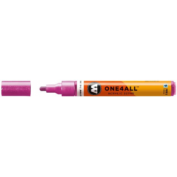 4250397606521 - Acrylmarker ONE4ALL ACRYLIC 227HS 4mm Nr 225 metallic pink 4250397606521 Molotow