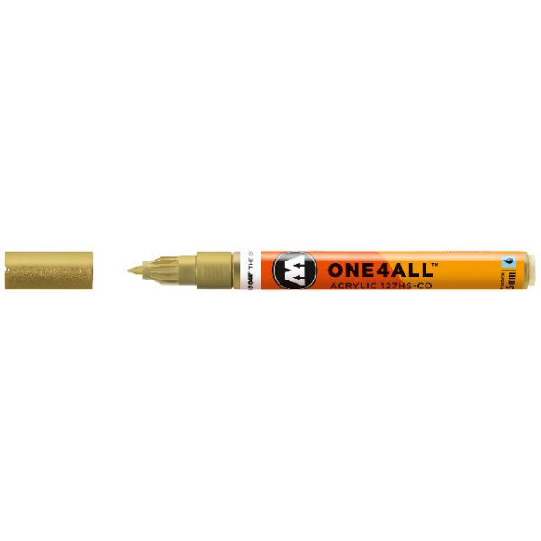 4250397610313 - Acrylmarker ONE4ALL ACRYLIC 127 HS-CO 15mm Nr 228 metallic gold 4250397610313 Molotow