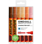 Acrylmarker ONE4ALL ACRYLIC 227HS 6er Etui, 4mm, Character Set