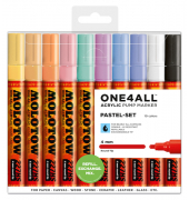 Acrylmarker ONE4ALL ACRYLIC 227HS 10er Etui, 4mm, Pastel Set