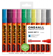 Acrylmarker ONE4ALL ACRYLIC 227HS 10er Etui, 4mm, Basic Set 3