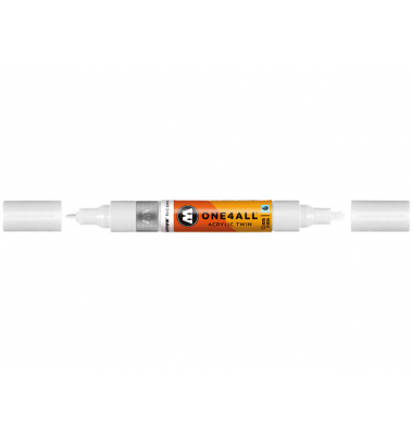 Acrylmarker ONE4ALL ACRYLIC TWIN 1,5-4mm, Nr. 160, signalweiss Acrylmarker ONE4ALL ACRYLIC TWIN 1,5-4mm, Nr. 160, signalweiss