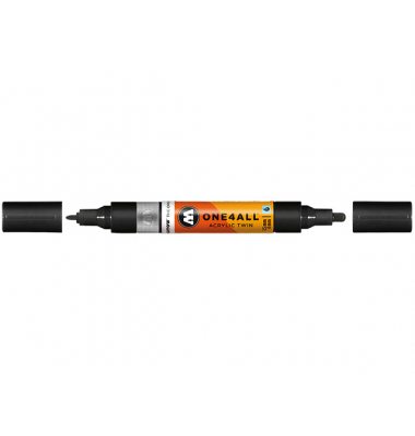 Acrylmarker ONE4ALL ACRYLIC TWIN 1,5-4mm, Nr. 180, signalschwarz