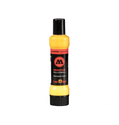 Dripstick Rollerball PP 3mm 30ml, zinkgelb, Squeeze Bottle