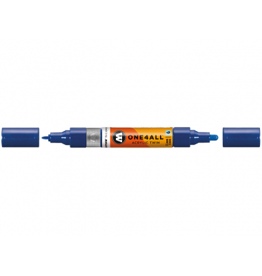 Acrylmarker ONE4ALL ACRYLIC TWIN 1,5-4mm, Nr. 204, echtblau