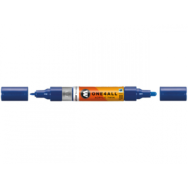 4250397632520 - Acrylmarker ONE4ALL ACRYLIC TWIN 15-4mm Nr 204 echtblau 4250397632520 Molotow