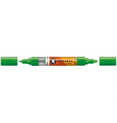 Acrylmarker ONE4ALL ACRYLIC TWIN 1,5-4mm, Nr. 222, KAKAO77 green