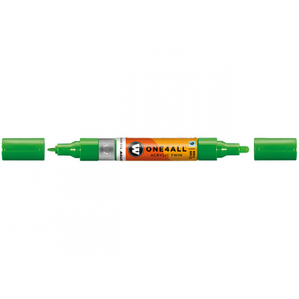 4250397632537 - Acrylmarker ONE4ALL ACRYLIC TWIN 15-4mm Nr 222 KAKAO77 green 4250397632537 Molotow