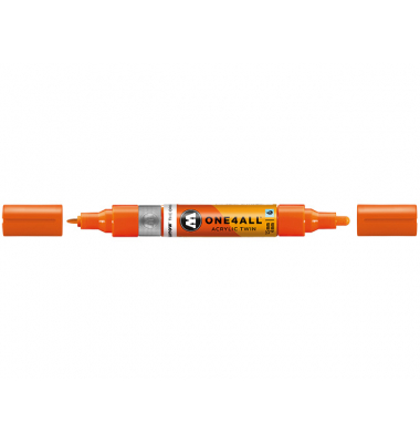 Acrylmarker ONE4ALL ACRYLIC TWIN 1,5-4mm, Nr. 085, DARE orange Acrylmarker ONE4ALL ACRYLIC TWIN 1,5-4mm, Nr. 085, DARE orange