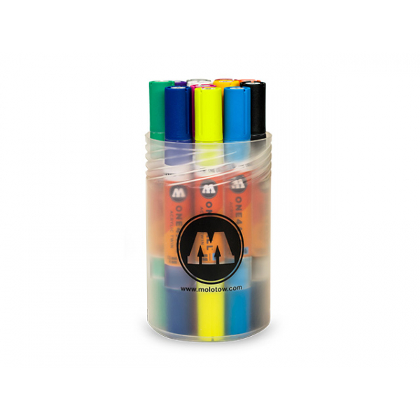 4250397634715 - Acrylmarker ONE4ALL ACRYLIC TWIN 12er Dose Main Kit I sortiert 4250397634715 Molotow