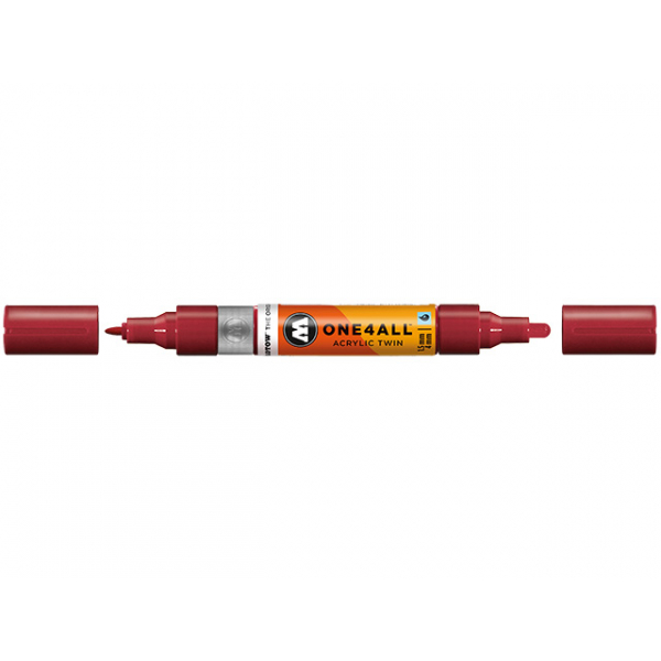 4250397635217 - Acrylmarker ONE4ALL ACRYLIC TWIN 15-4mm Nr 086 burgundrot 4250397635217 Molotow