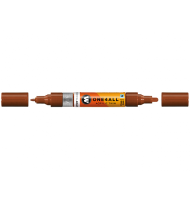 Acrylmarker ONE4ALL ACRYLIC TWIN 1,5-4mm, Nr. 092, haselnussbraun Acrylmarker ONE4ALL ACRYLIC TWIN 1,5-4mm, Nr. 092, haselnussbraun