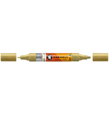 Acrylmarker ONE4ALL ACRYLIC TWIN 1,5-4mm, Nr. 228, metallic gold
