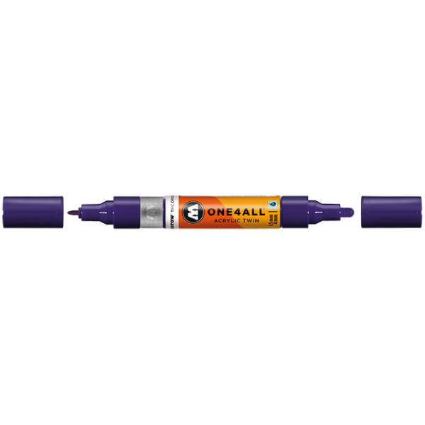 4250397640044 - Acrylmarker ONE4ALL ACRYLIC TWIN 15-4mm Nr 043 violett dunkel 4250397640044 Molotow