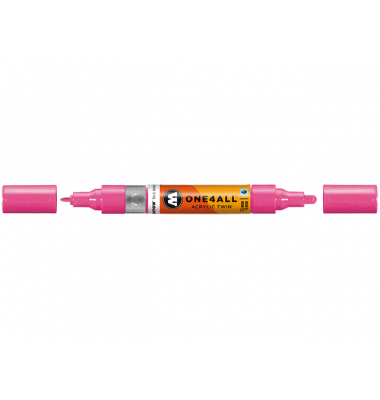 Acrylmarker ONE4ALL ACRYLIC TWIN 1,5-4mm, Nr. 200, neonpink