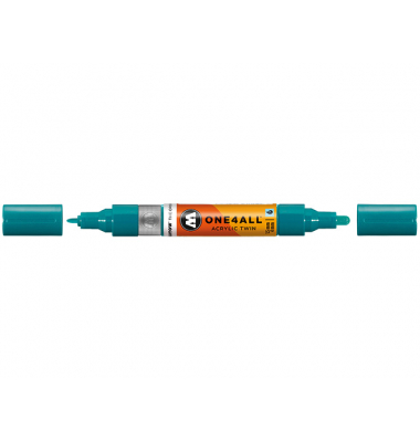Acrylmarker ONE4ALL ACRYLIC TWIN 1,5-4mm, Nr. 206, lagunenblau Acrylmarker ONE4ALL ACRYLIC TWIN 1,5-4mm, Nr. 206, lagunenblau