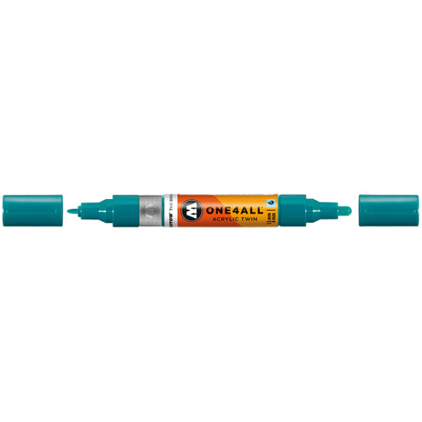 4250397640068 - Acrylmarker ONE4ALL ACRYLIC TWIN 15-4mm Nr 206 lagunenblau 4250397640068 Molotow