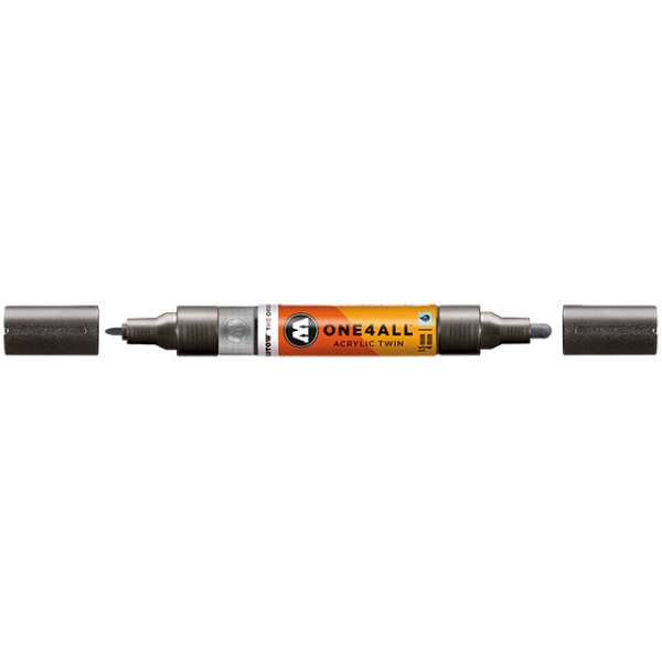 4250397640259 - Acrylmarker ONE4ALL ACRYLIC TWIN 15-4mm Nr 223 metallic schwarz 4250397640259 Molotow