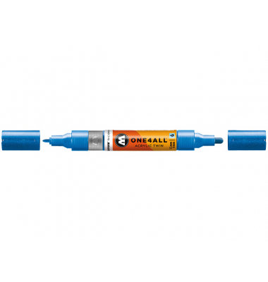 Acrylmarker ONE4ALL ACRYLIC TWIN 1,5-4mm, Nr. 224, metallic blau
