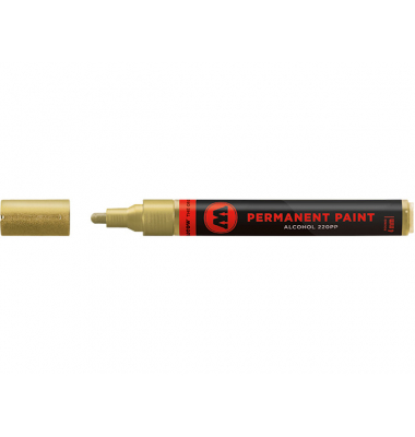 Marker Permanent Paint 220PP Alcohol, 4mm, Nr. 401, gold
