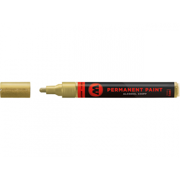 4250397646671 - Marker Permanent Paint 220PP Alcohol 4mm Nr 401 gold 4250397646671 Molotow