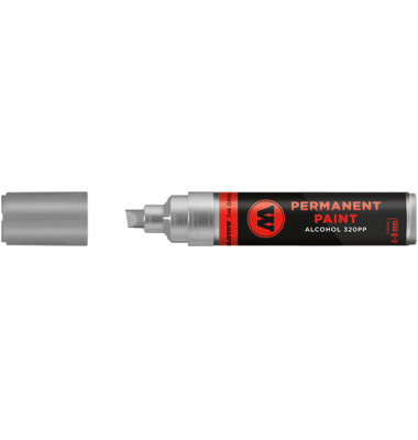 Marker Permanent Paint 320PP Alcohol, 4-8mm, Nr. 400, chrom Marker Permanent Paint 320PP Alcohol, 4-8mm, Nr. 400, chrom