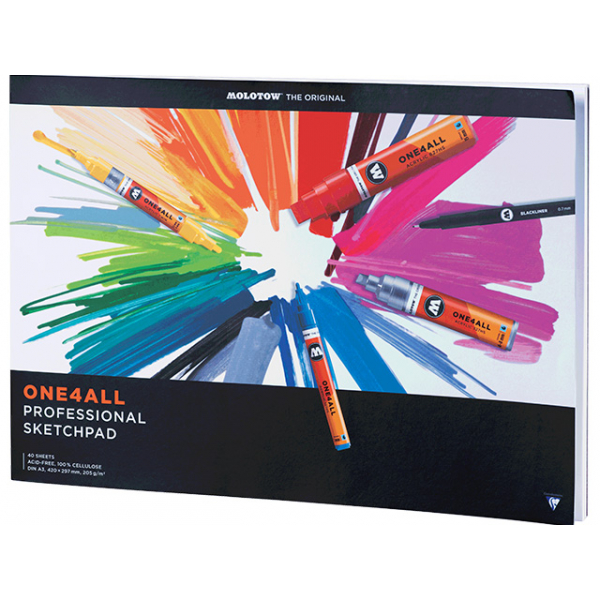 4250397648491 - Zeichenbuch ONE4ALL Professional Sketchpad DIN A3 landscape Zeichenbuch 4250397648491 Molotow