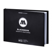 Blackbook DIN A5 Querformat 68 Seiten, Hardcover Umschlag