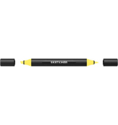 Twinmarker Sketcher brush+chisel Y 020 zitronengelb