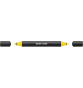 Twinmarker Sketcher brush+chisel Y 030 goldgelb