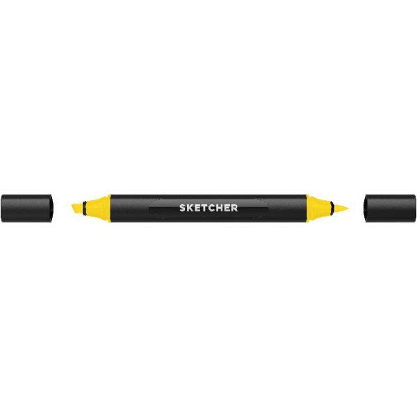 4250397649375 - Twinmarker Sketcher brush+chisel Y 030 goldgelb 4250397649375 Molotow 4250397649375 - Twinmarker Sketcher brush+chisel Y 030 goldgelb 4250397649375 Molotow